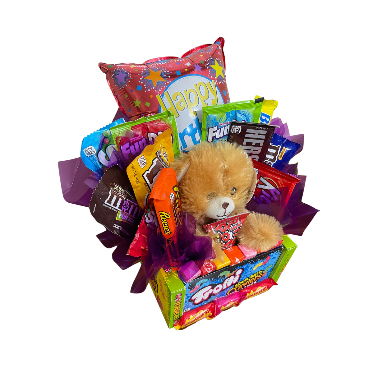 Candy Bouquet Box with Bear